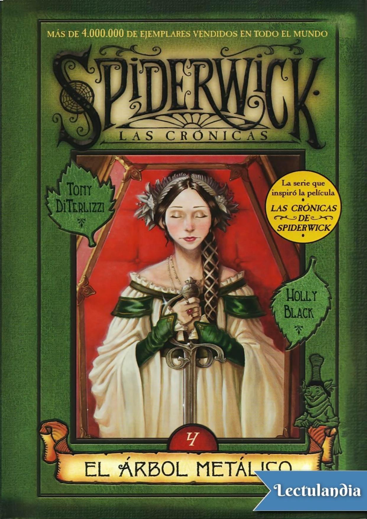 El árbol metálico de Tony DiTerlizzi, portada del libro