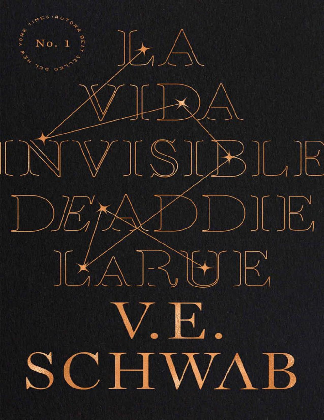 La vida invisible de Addie LaRue de V.E. Schwab, portada del libro