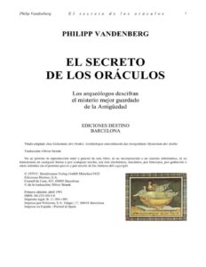 Portada de El secreto de los oráculos