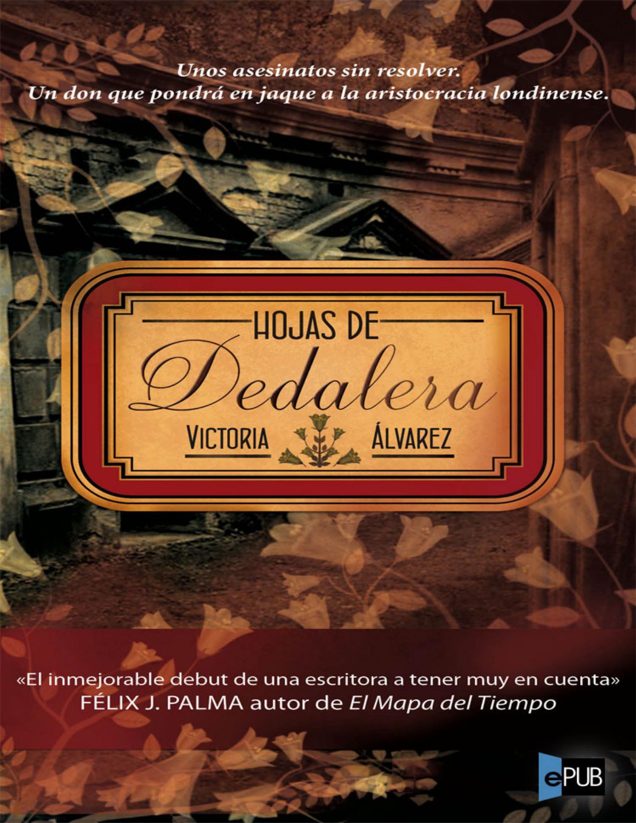 Hojas de Dedalera de Victoria Alvarez, portada del libro