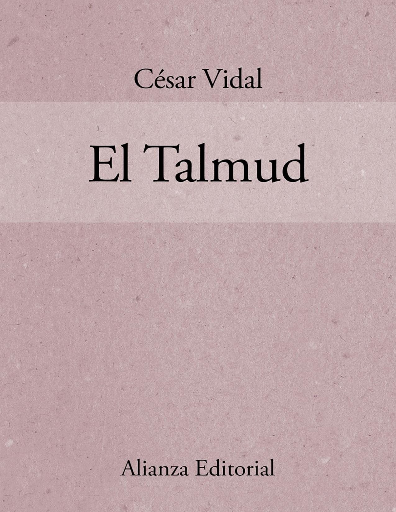 El Talmud de César Vidal, portada del libro