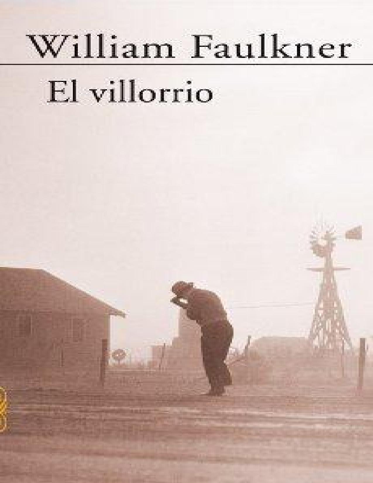 El Villorrio de William Faulkner, portada del libro