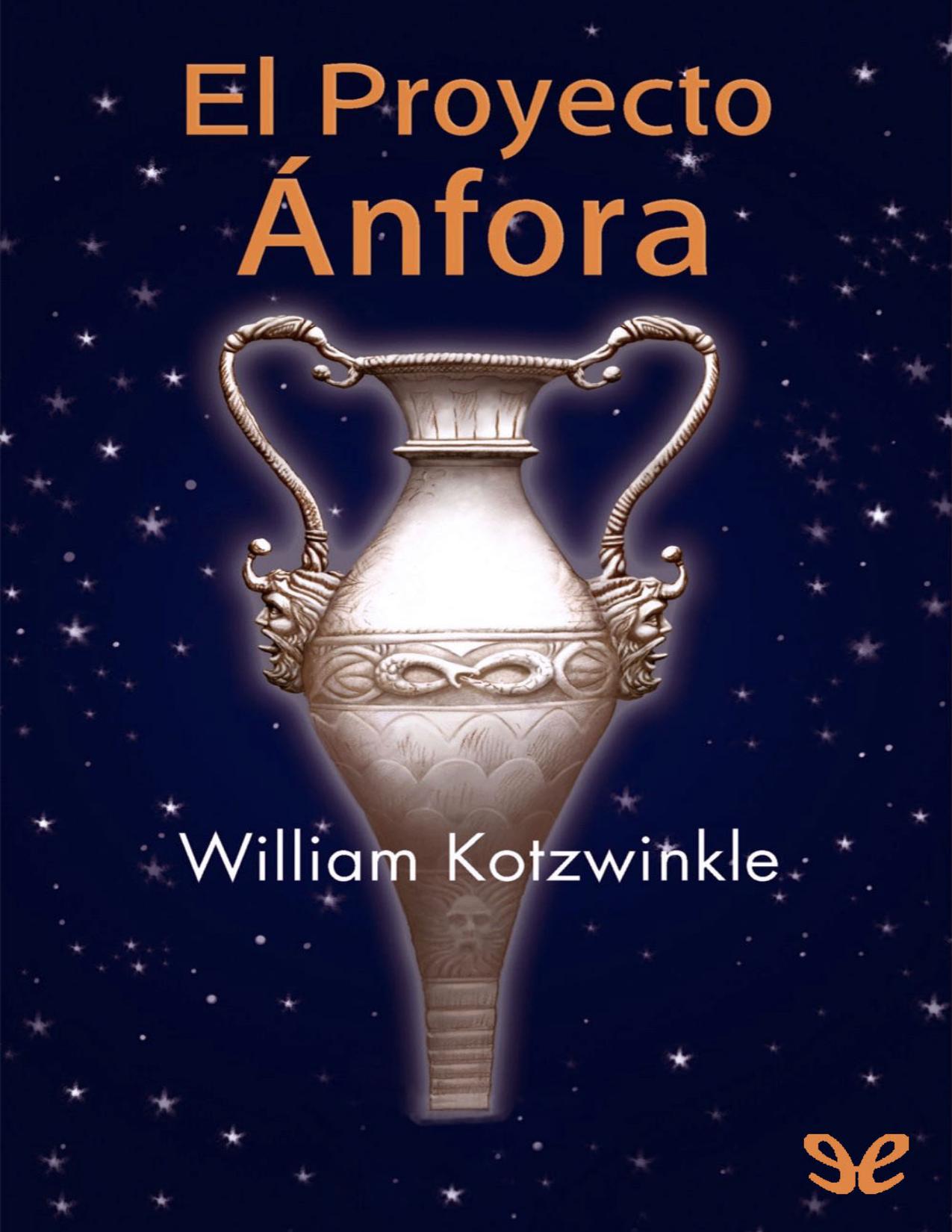 El proyecto Ánfora de William Kotzwinkle, portada del libro