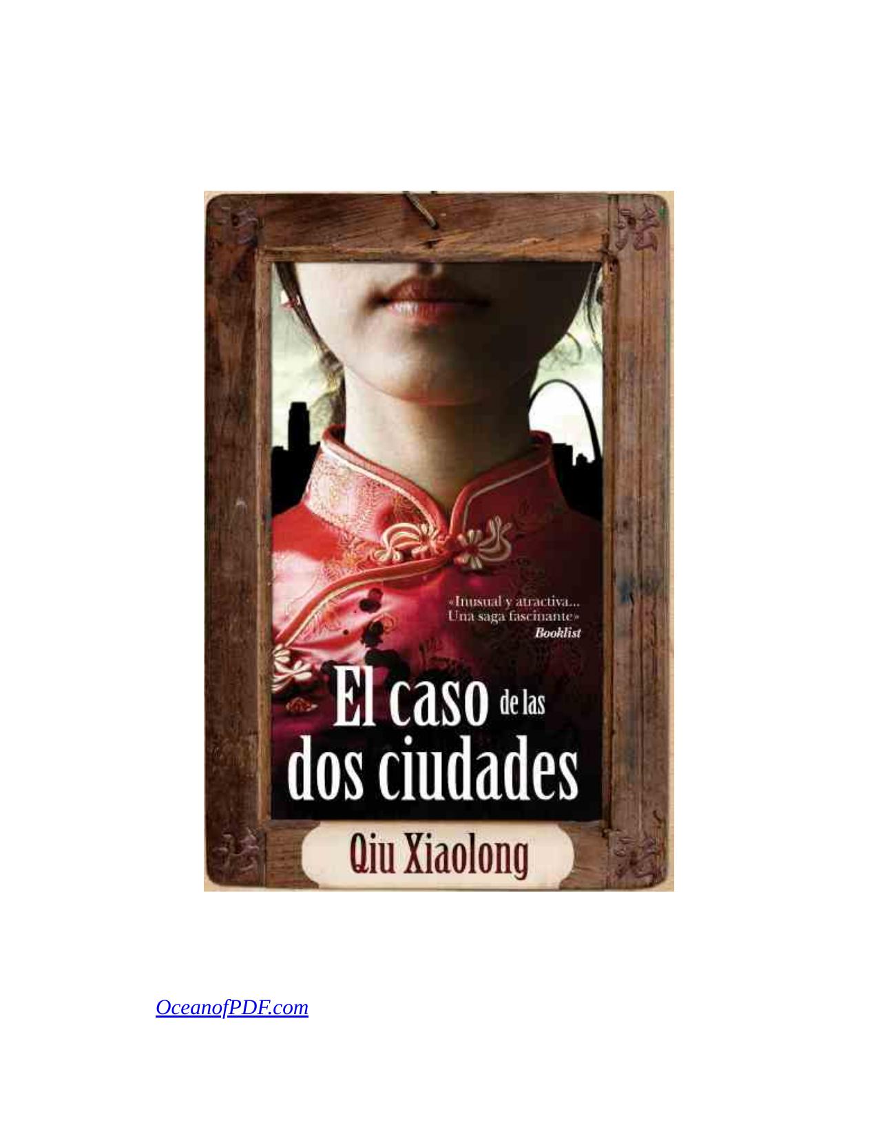 El caso de las dos ciudades de Xiaolong Qiu, portada del libro