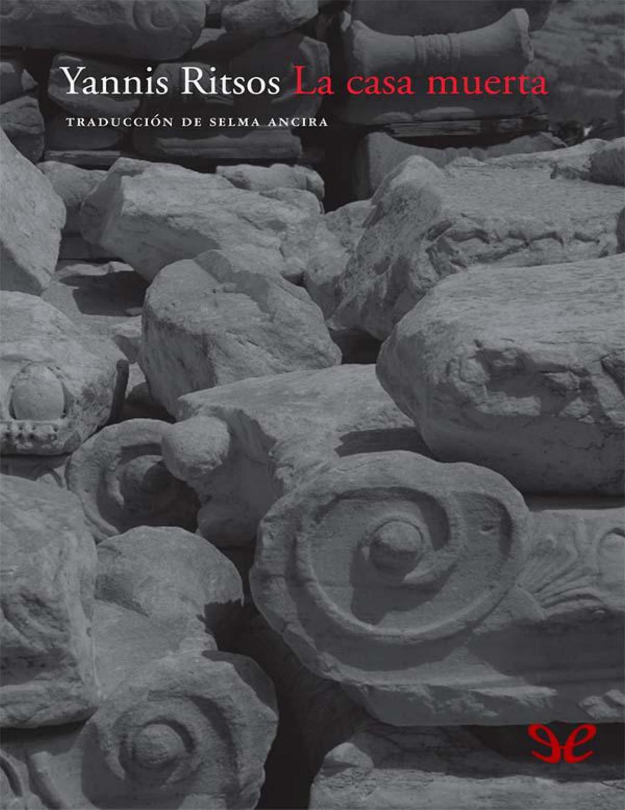 La casa muerta de Yannis Ritsos, portada del libro