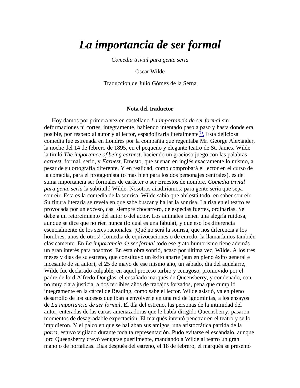 La importancia de ser formal de clark kent, portada del libro