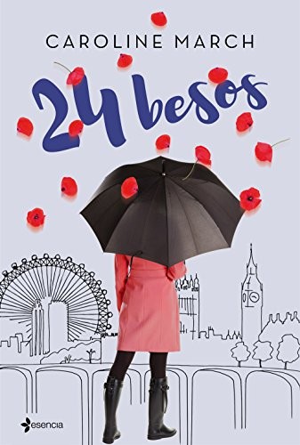 24 besos de Caroline March, portada del libro