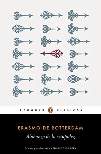 Alabanza de la estupidez de Desiderius Erasmus, portada del libro