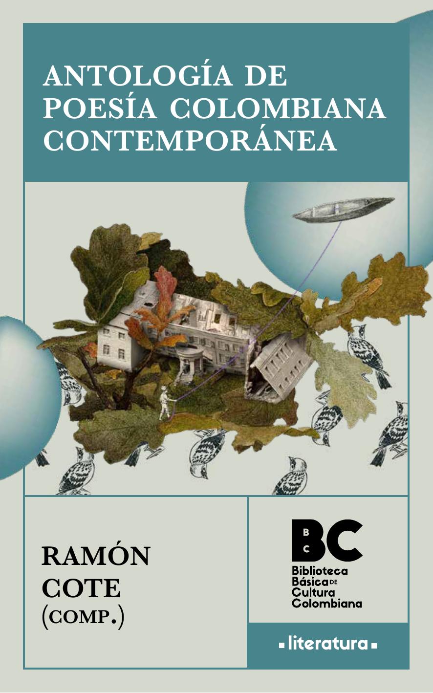 Antologia de la poesia colombiana contemporanea 1953-2015 de Ramon Cote, portada del libro