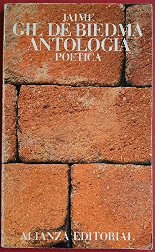 Antología poética de Jaime Gil de Biedma, portada del libro