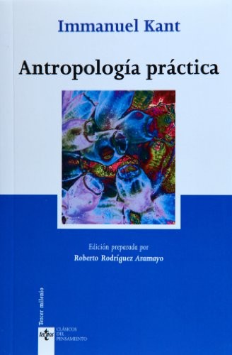 Antropología práctica de Immanuel Kant, portada del libro