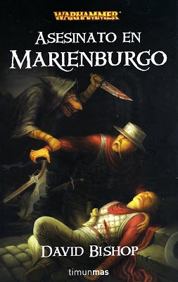 Asesinato en Marienburgo de David Bishop, portada del libro