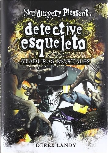 Ataduras mortales de Derek Landy, portada del libro