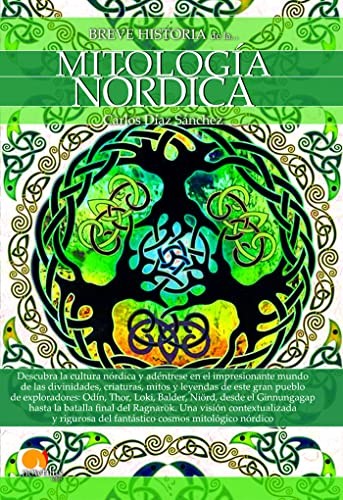 Breve historia de la mitología nórdica de Carlos Díaz Sánchez, portada del libro