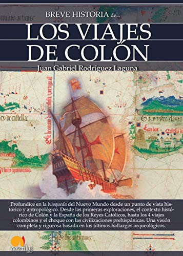 Breve historia de los viajes de Colón de Juan Gabriel Rodríguez Laguna, portada del libro