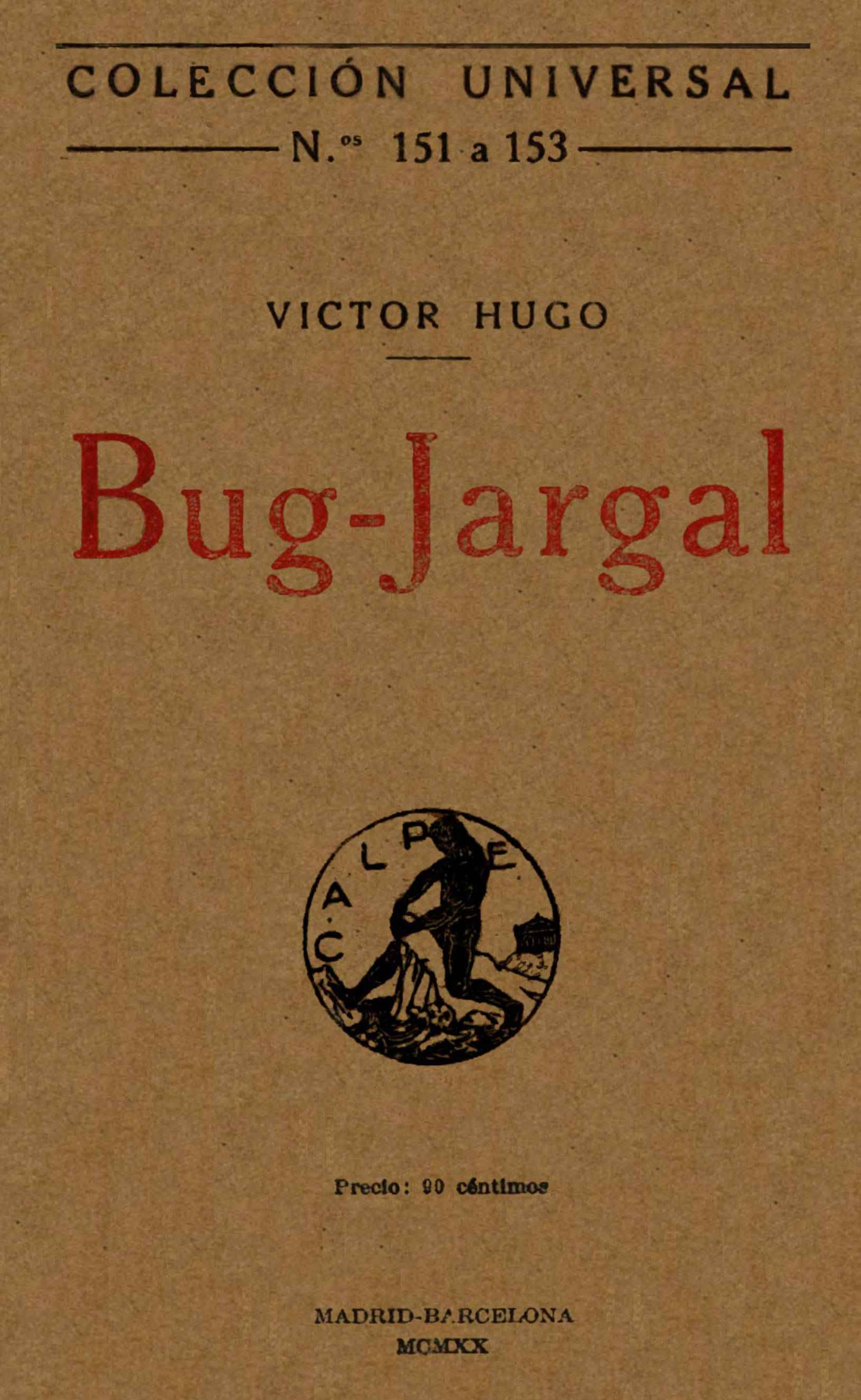 Bug-Jargal de Victor Hugo, portada del libro