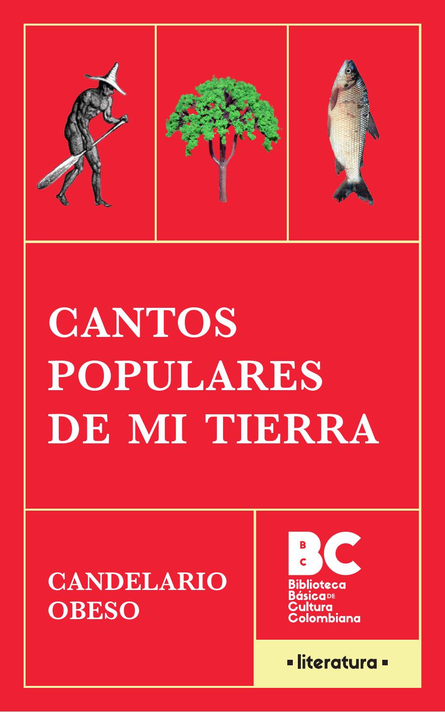 Cantos populares de mi tierra 1877 de Candelario Obeso, portada del libro