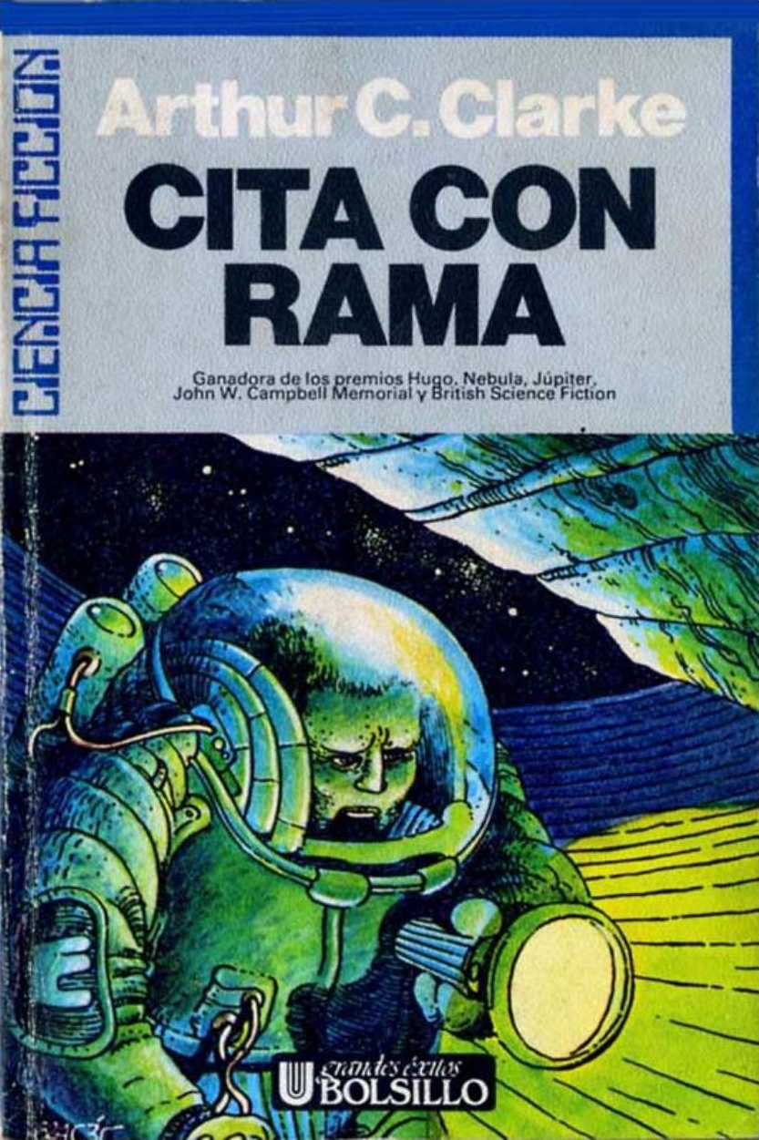 Cita con Rama de Arthur C. Clarke, portada del libro