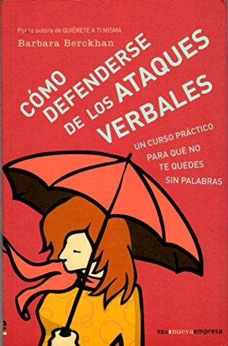Cómo defenderse de los ataques verbales de Barbara Berckhan, portada del libro