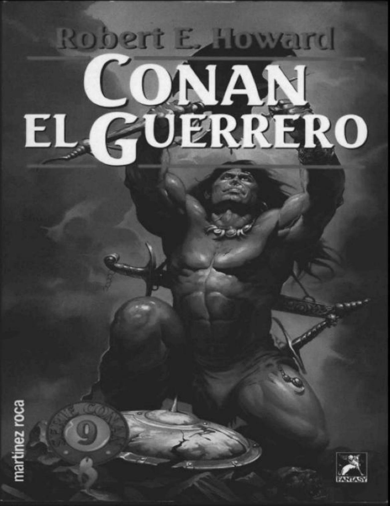 Conan el Guerrero de Robert E. Howard, portada del libro