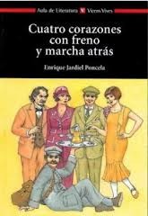 Cuatro corazones con freno y marcha atrás de Enrique Jardiel Poncela, portada del libro