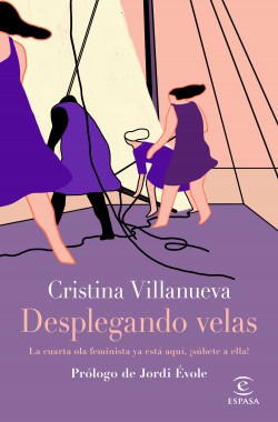 Desplegando velas de Cristina Villanueva, portada del libro