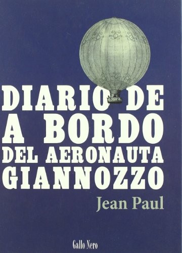 Diario de a bordo del aeronauta Giannozzo de Jean Paul, portada del libro