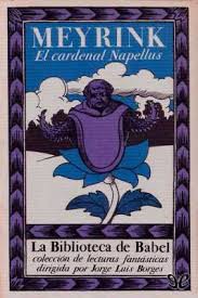 El cardenal Napellus de Gustav Meyrink, portada del libro