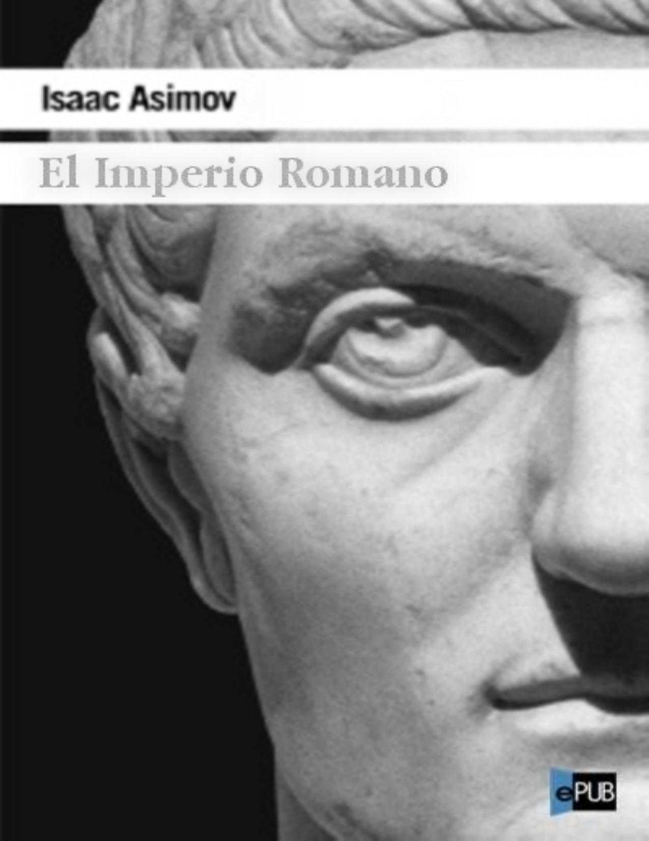 El Imperio Romano de Isaac Asimov, portada del libro