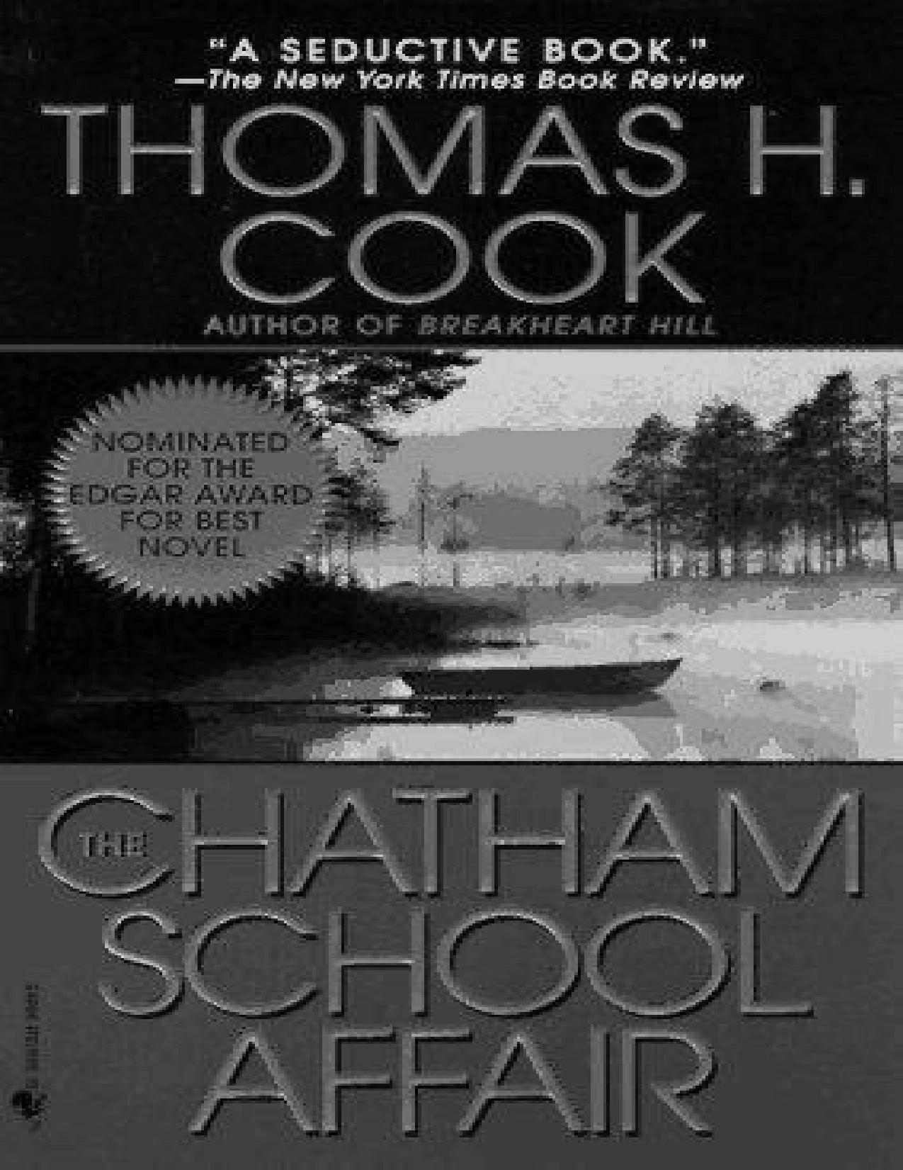 El Misterio de la Laguna Negra de Thomas H Cook, portada del libro