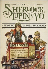 El misterio de la Rosa Escarlata de Irene Adler, portada del libro