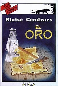 El oro de Blaise Cendrars, portada del libro