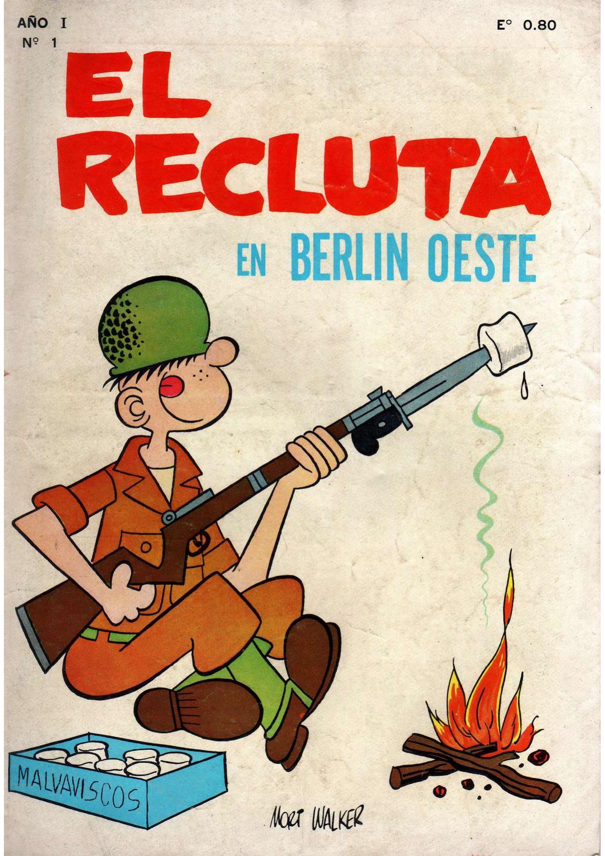 El Recluta 001 - El Recluta en Berlin Oeste de Mort Walker, portada del libro