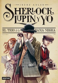 El trío de la Dama Negra de Irene Adler, portada del libro