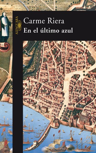 En el último azul de Carme Riera, portada del libro