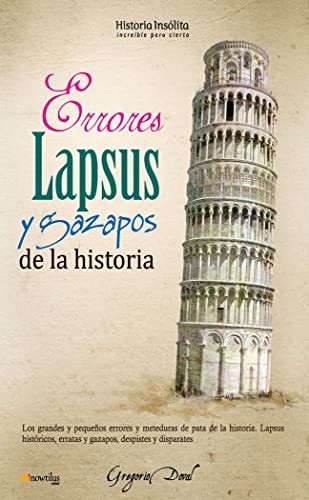 Errores, lapsus y gazapos de la historia de Gregorio Doval, portada del libro