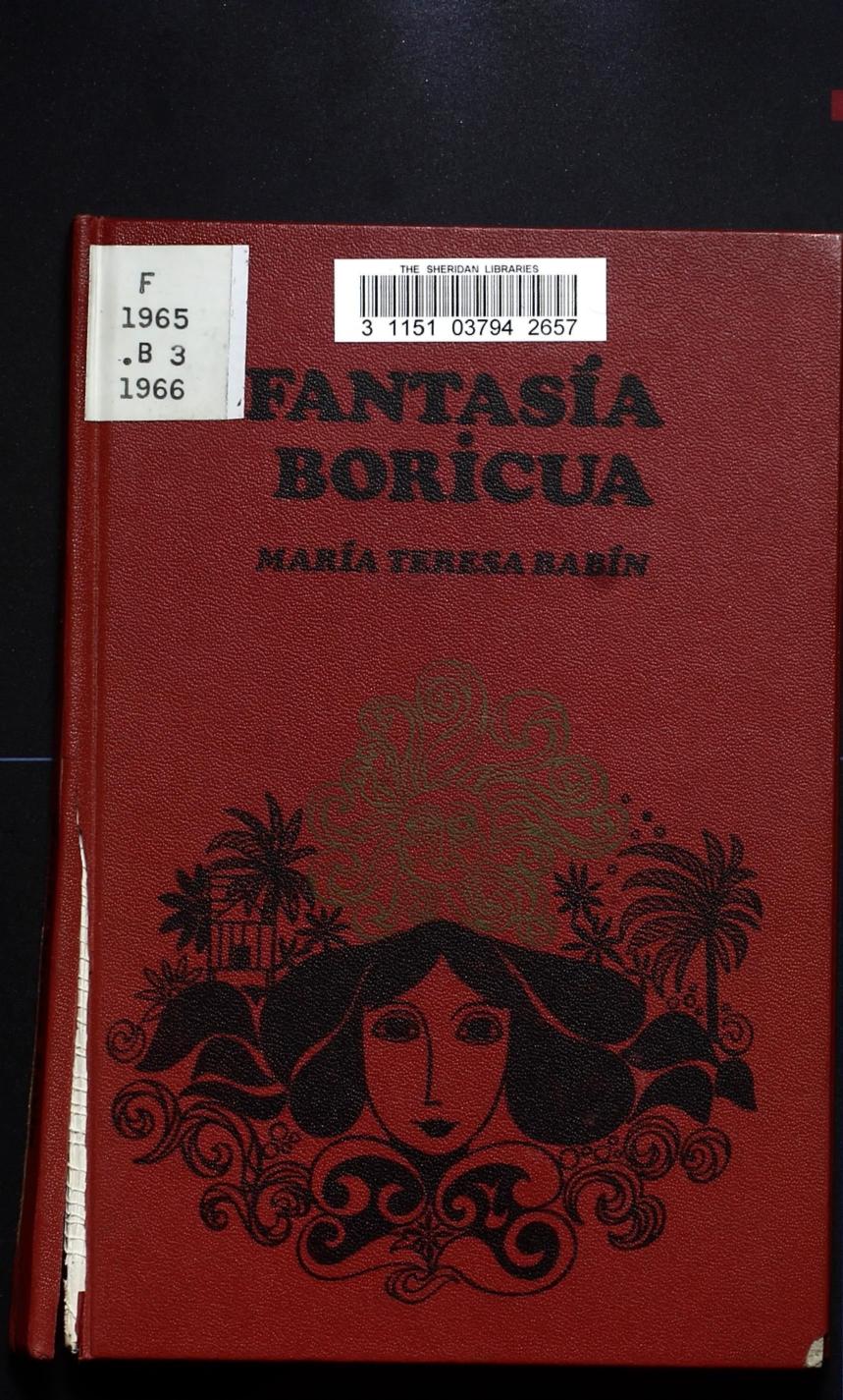Fantasia Boricua de Maria Teresa Babin, portada del libro