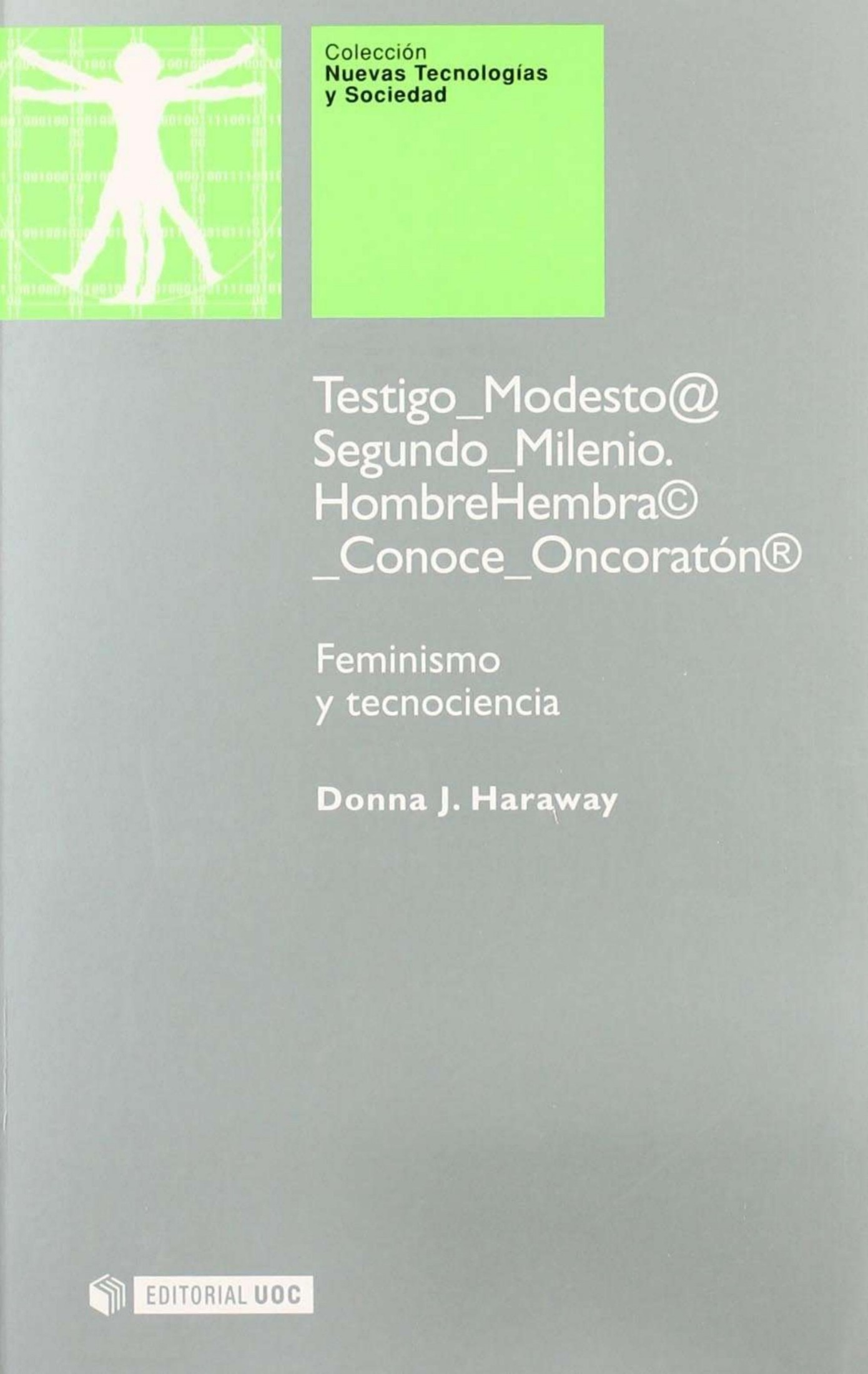 Feminismo y tecnociencia de Donna Haraway, portada del libro