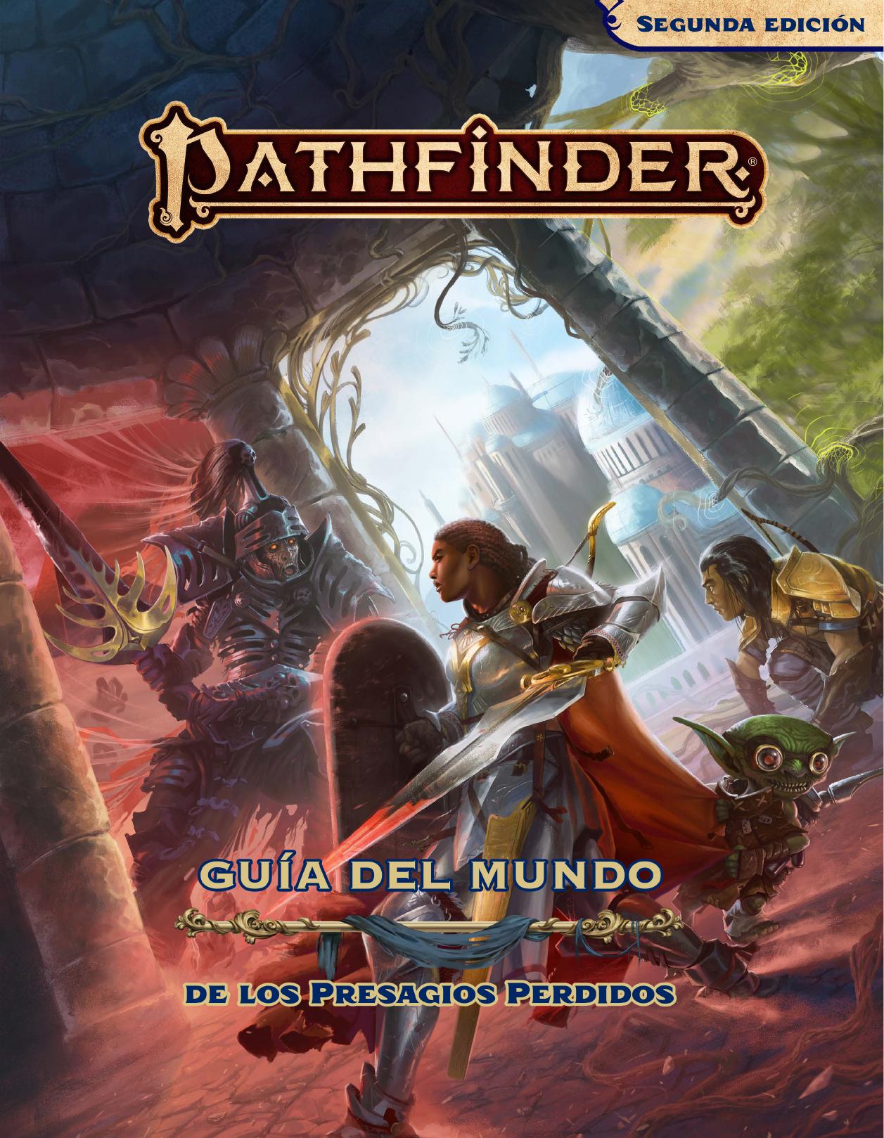 Guia del mundo de Presagios Perdidos de Paizo Staff, portada del libro