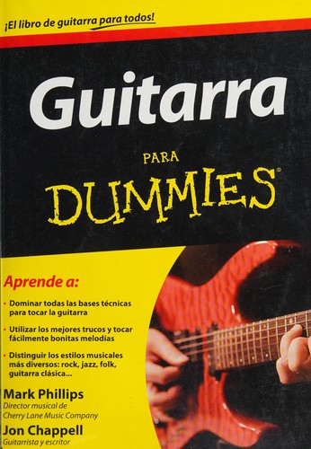 Guitarra para Dummies de Mark Phillips, portada del libro