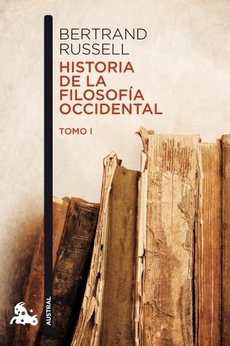 Historia de la filosofía occidental de Bertrand Russell, portada del libro
