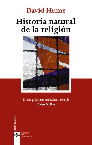 Historia natural de la religión de David Hume, portada del libro