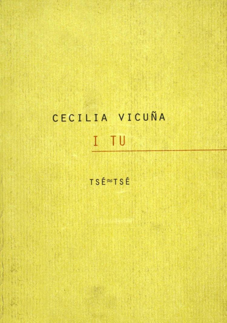 I tu de Cecilia Vicuna, portada del libro