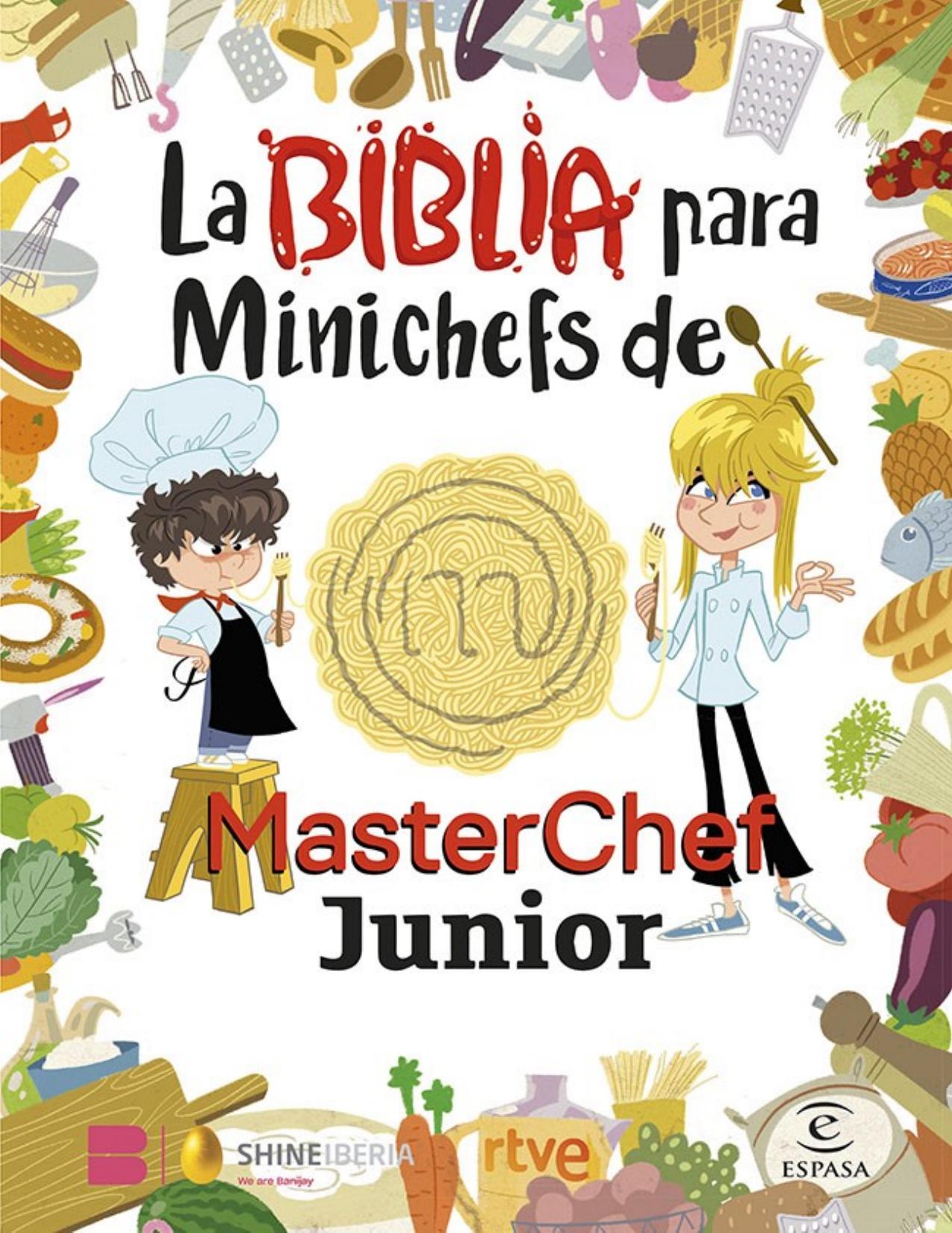 La Biblia para Minichefs de MasterChef Junior, portada del libro