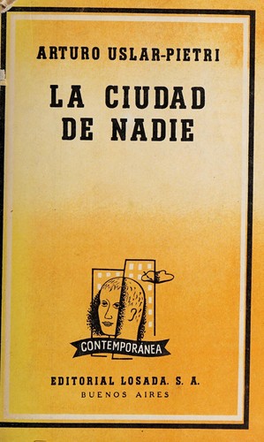 La ciudad de nadie de Arturo Uslar Pietri, portada del libro