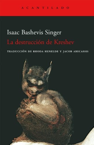 La destrucción de Kreshev de Isaac Bashevis Singer, portada del libro