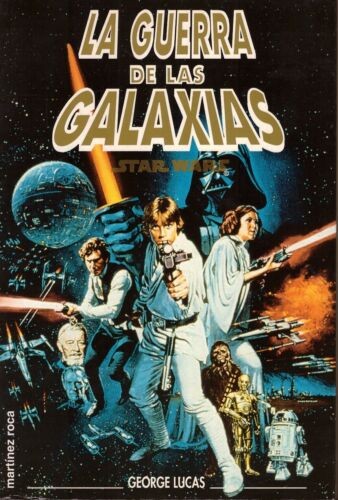 La guerra de las galaxias de George Lucas, portada del libro