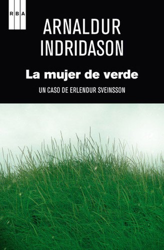 La mujer de verde de Arnaldur Indridason, portada del libro