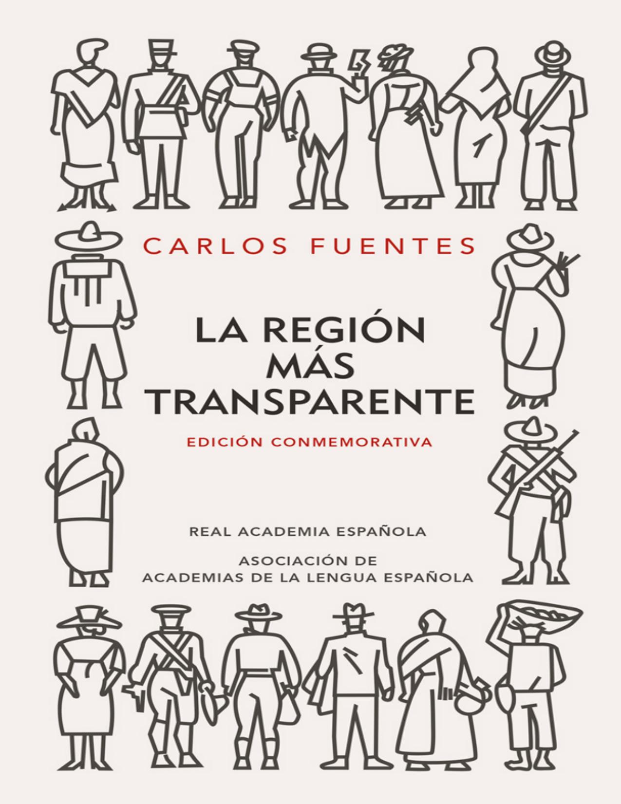 La region mas transparente (Edicion de Carlos Fuentes, portada del libro