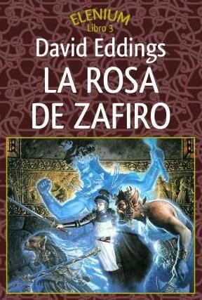 La rosa de zafiro de David Eddings, portada del libro